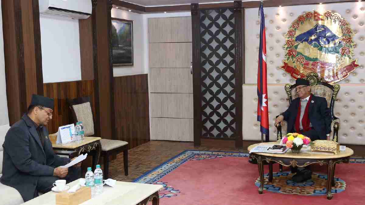 प्रधानमन्त्री र राष्ट्रियसभा अध्यक्षबीच भेटवार्ता